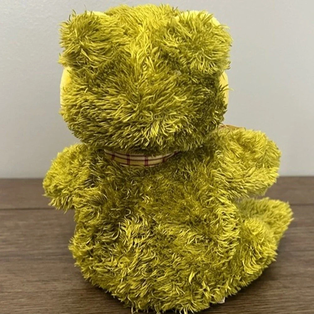 Preferred Green Frog‎ with Checkered Bow Plush 8
